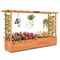 Raised Garden Bed With Side Trellis Hanging Roof And Planter Box-Orange